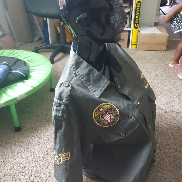 Mens Military Cavi Style Button Up - Picture 4 of 4